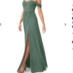 AZAZIE MILLIE Bridesmaid Dress Eucalyptus size 6